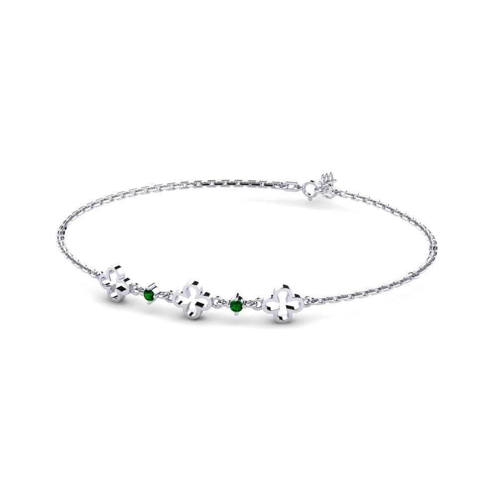 Round Green Zirconia Women's Bracelet Agnese