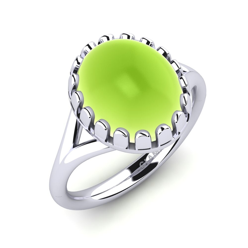 Cabochon Peridot Ring Agnolle