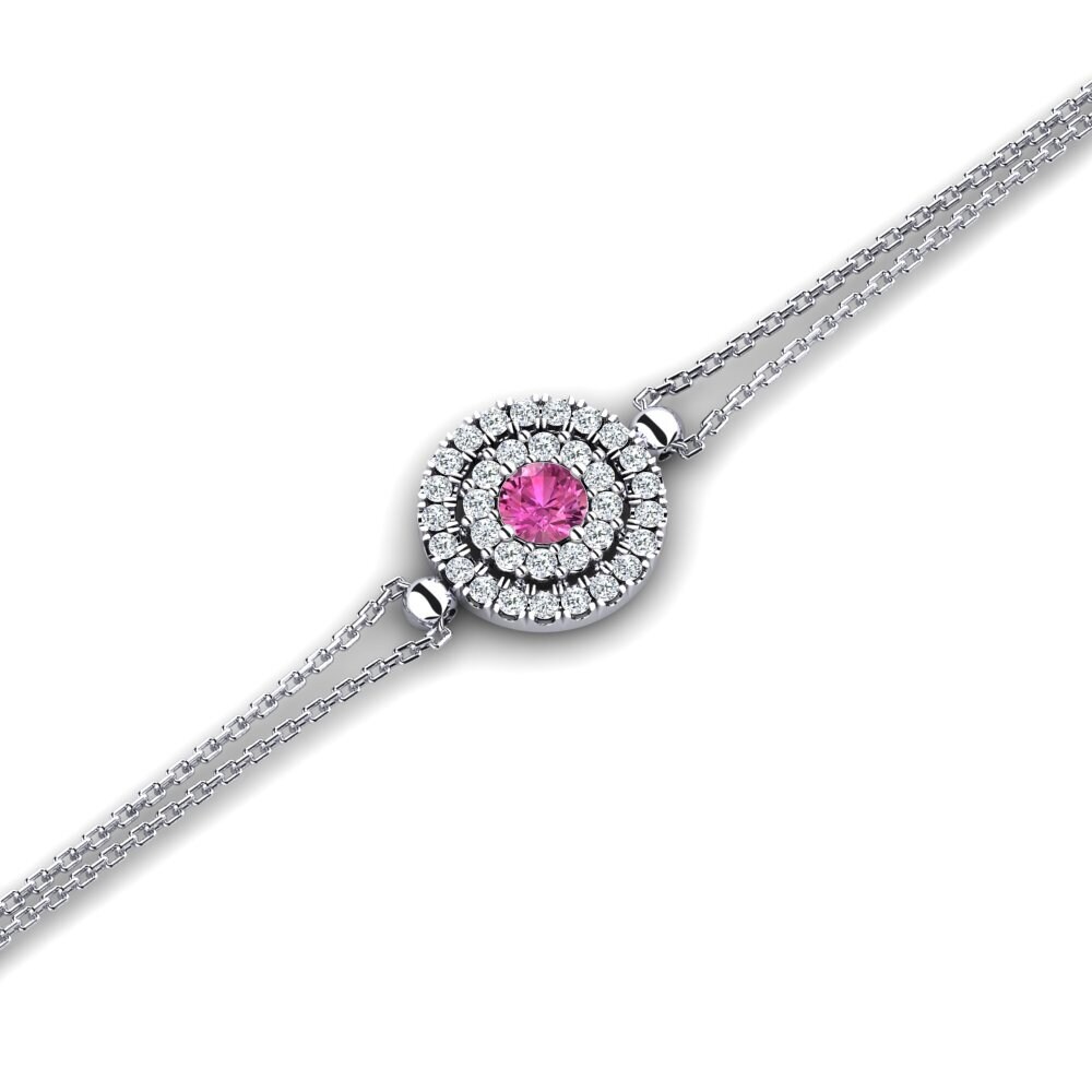 Pink Topaz Women's Bracelet Agnus