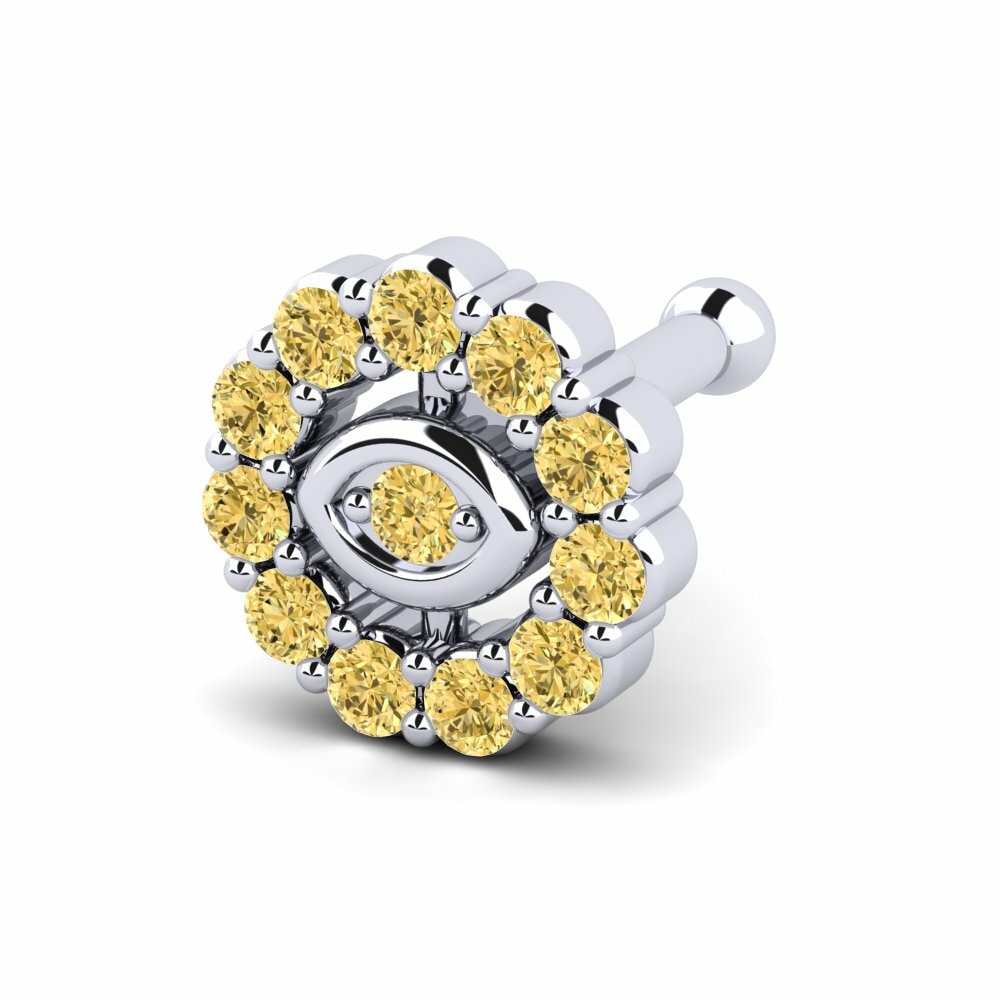 Gele Diamant Neus Pin Agou