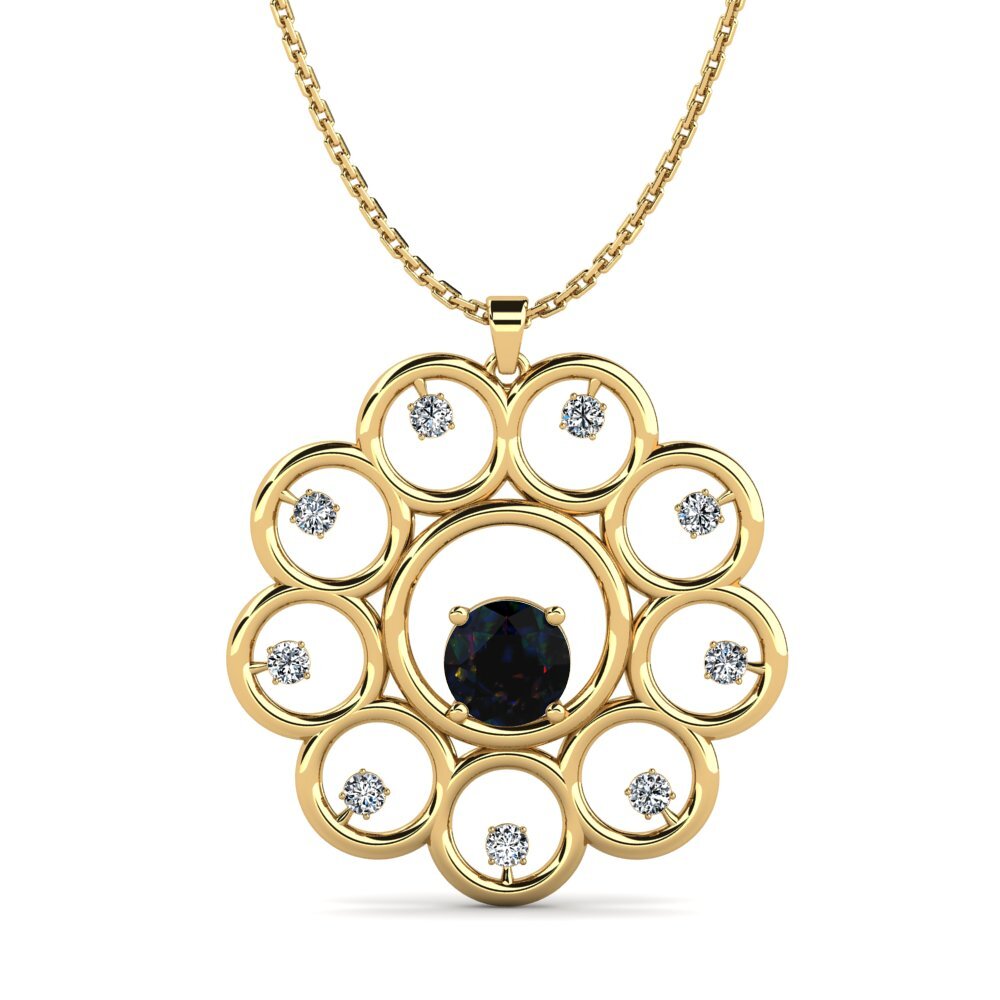 Black Opal Women's Pendant Agseffa