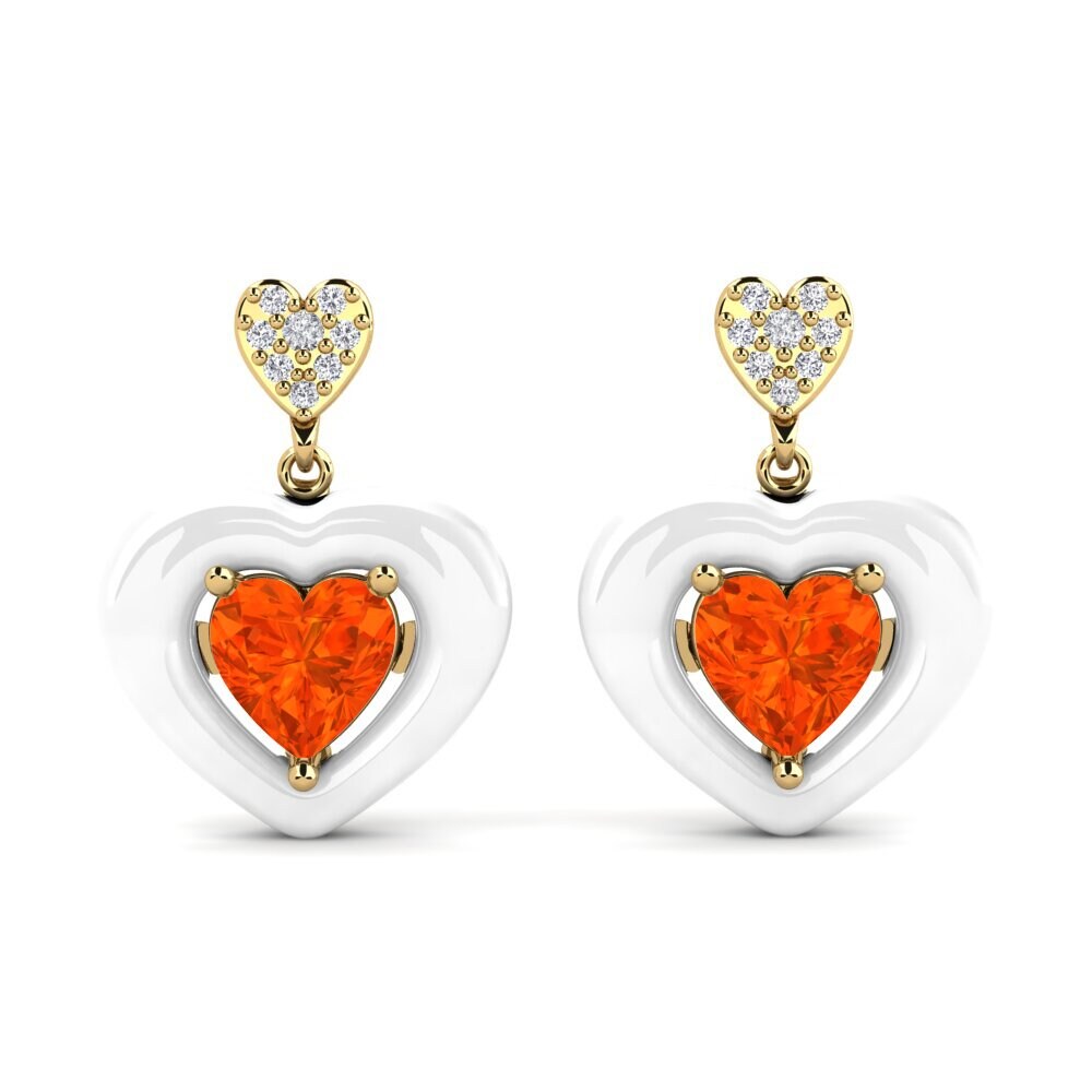 Fire Opal Women's Earring Aguinaga