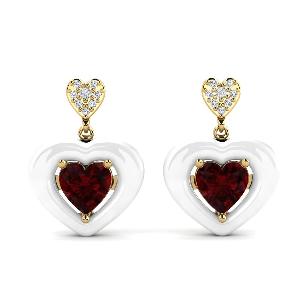 Garnet Women's Earring Aguinaga