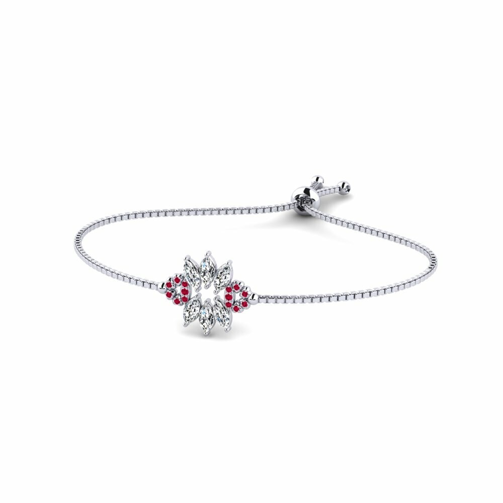 White gold crystal bracelet hotsell