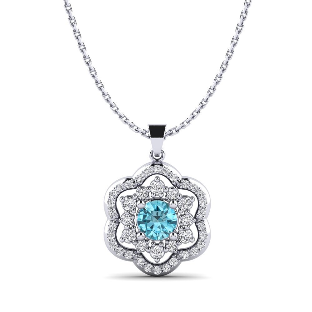 Blue Zircon Women's Pendant Aharon