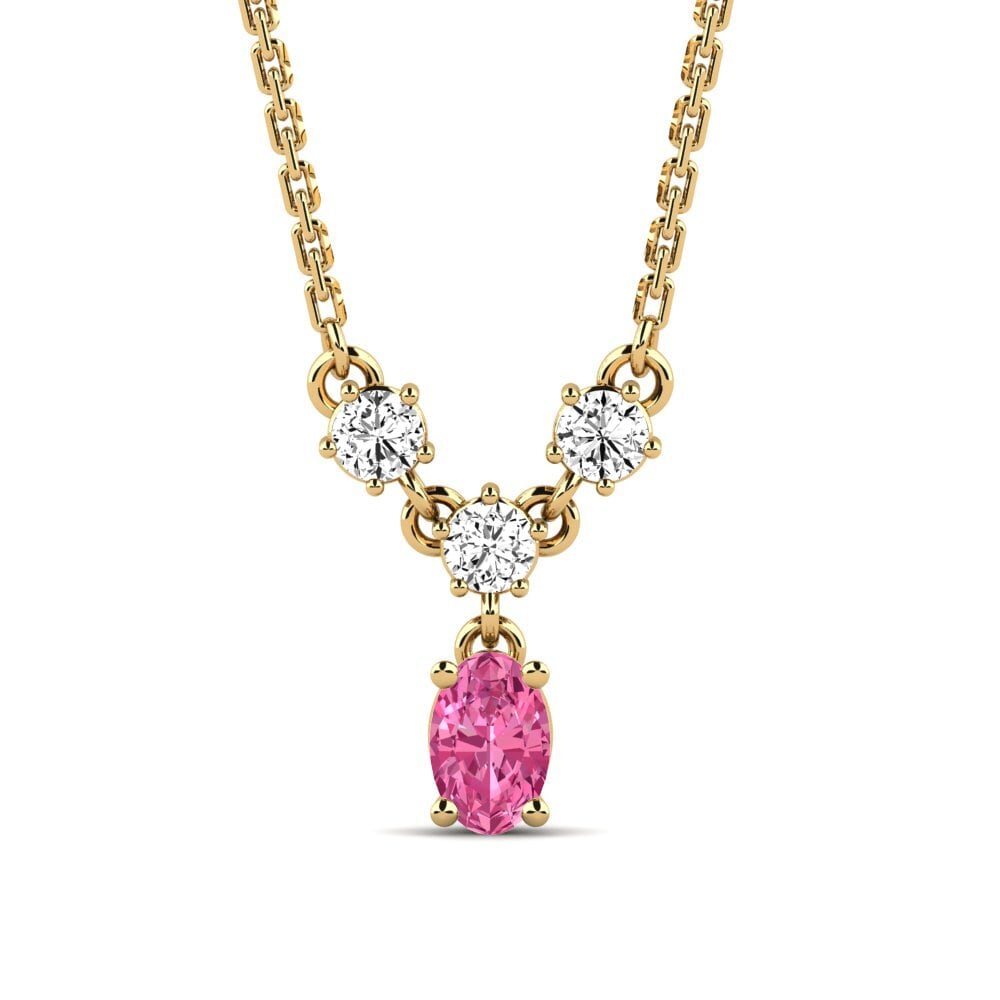 Pink Tourmaline Women's Necklace Ahegras