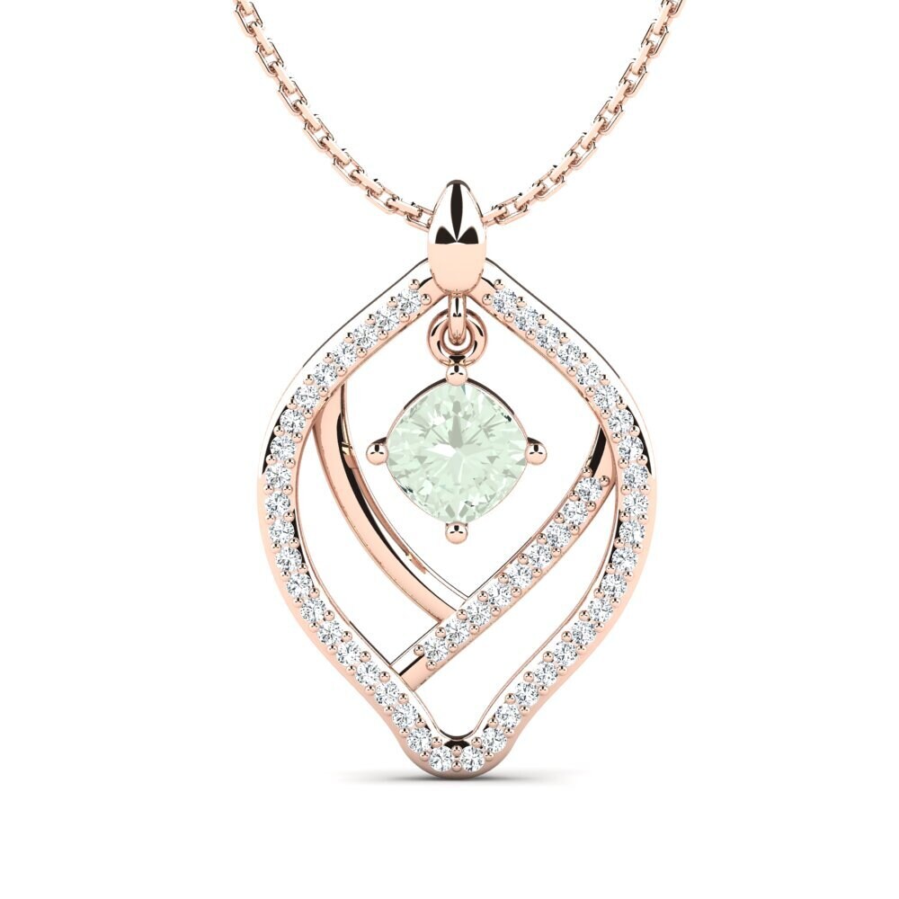 Green Amethyst Women's Necklace Ahkaila