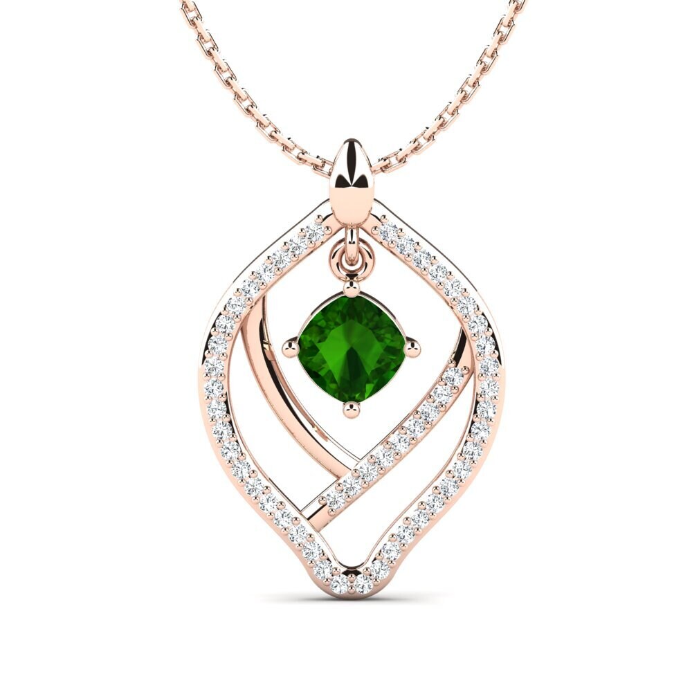 Green Tourmaline Women's Necklace Ahkaila