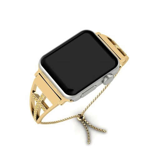 Dây đai Apple Watch® Ahurei - B Stainless Steel / 585 Yellow Gold & Kim Cương Vàng