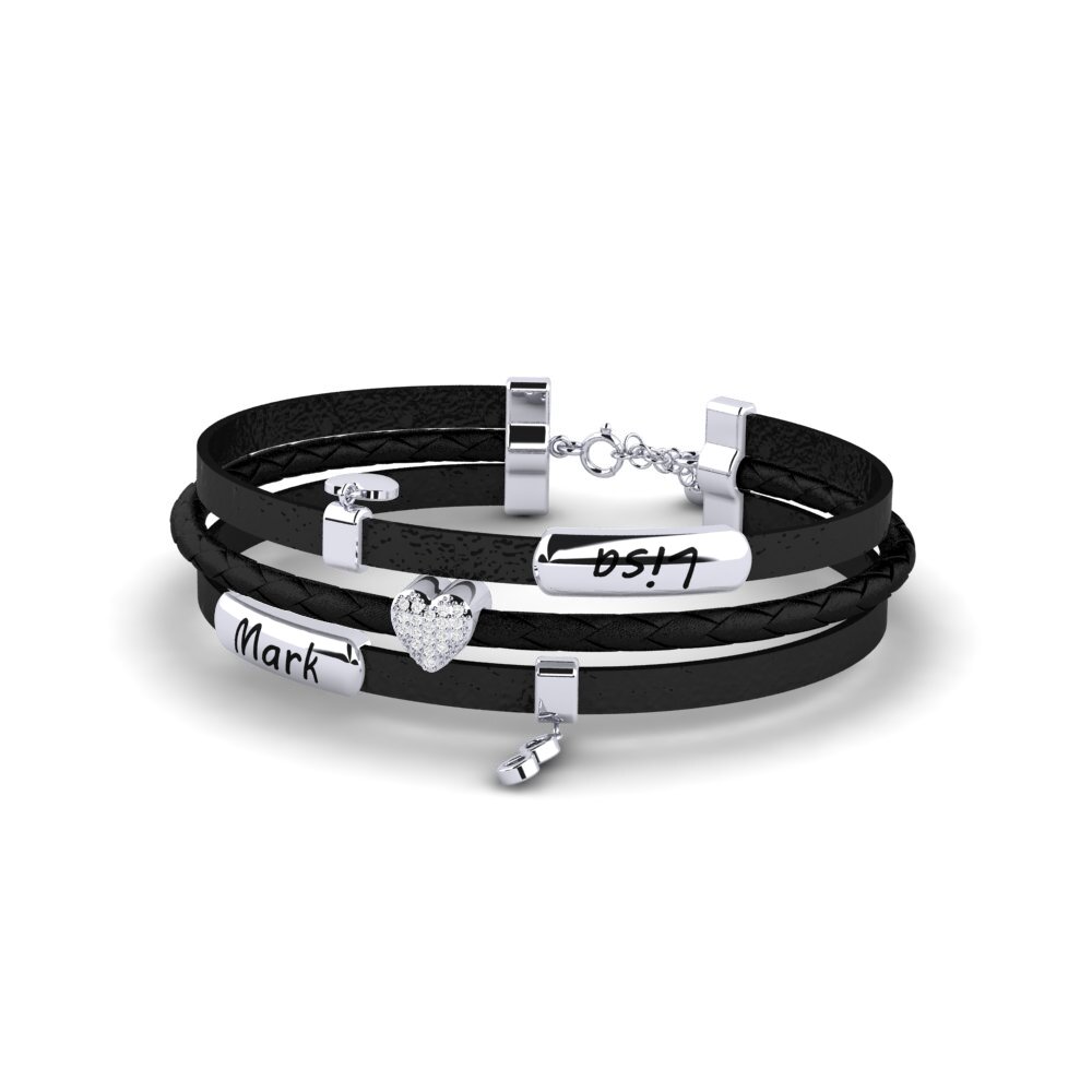 Paladio Zafiro blanco Pulsera de Mujer Aide