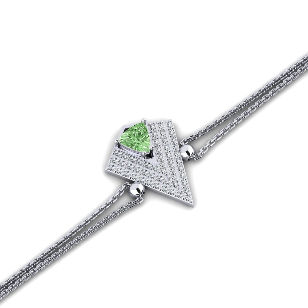 Trillón Diamante verde Pulsera Aidenco