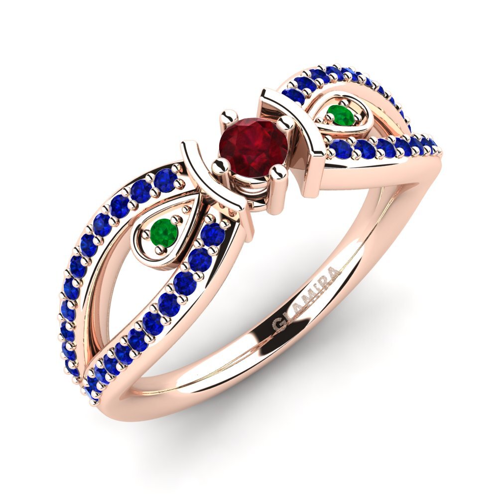 18ct Rose Gold Engagement Ring Aigina