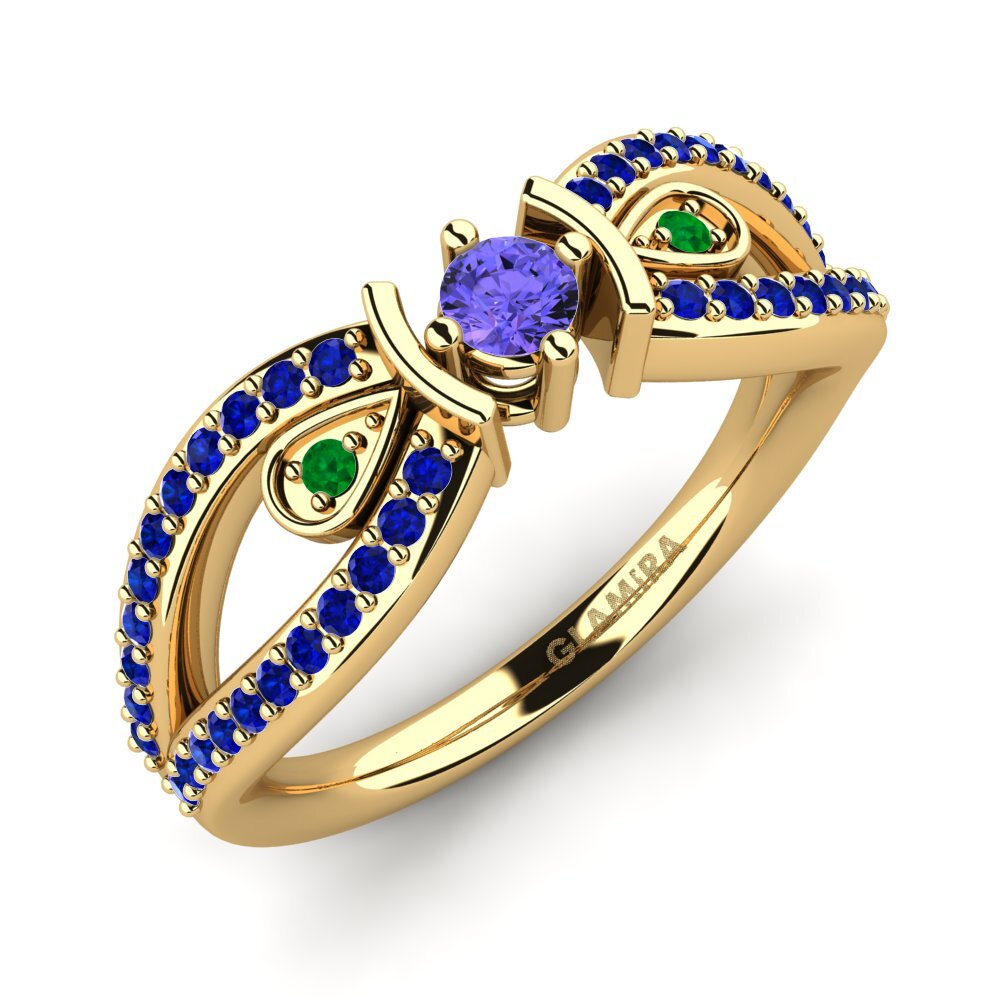 Gelbgold 750 Verlobungsringe Aigina