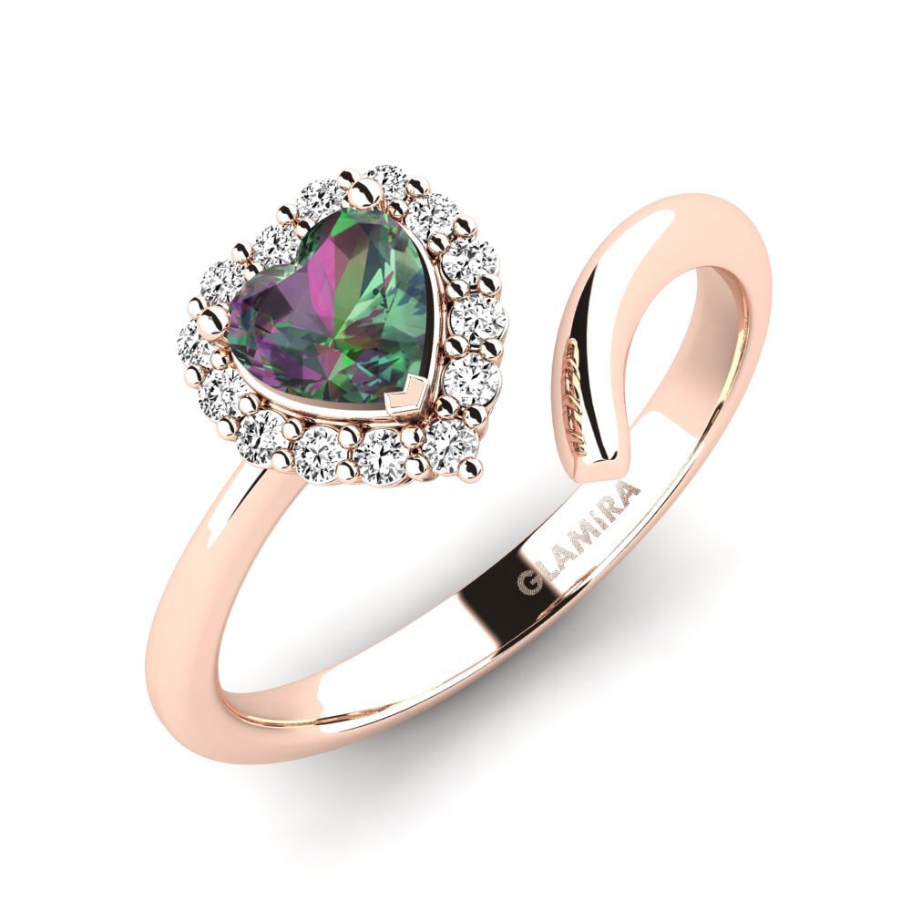 Rotgold 750 Mystic Topas Ring Aigurande