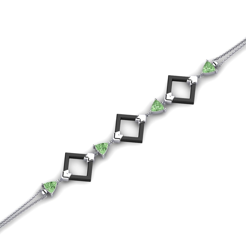 Paladio Diamante Verde Pulsera de Mujer Aileen