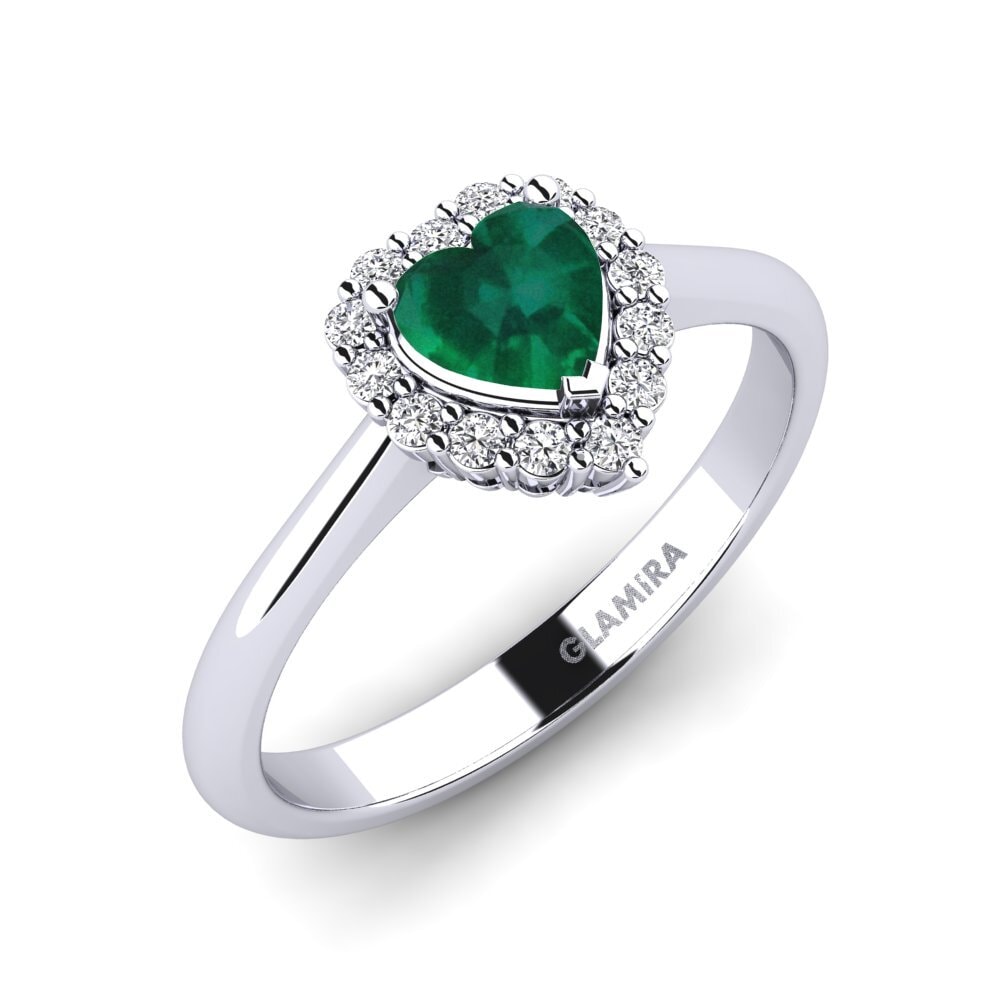 Emerald Engagement Ring Ailefroide