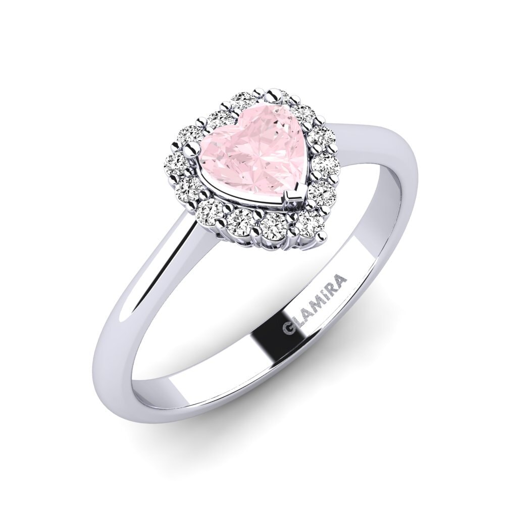 Cuarzo rosa Anillo de compromiso Ailefroide