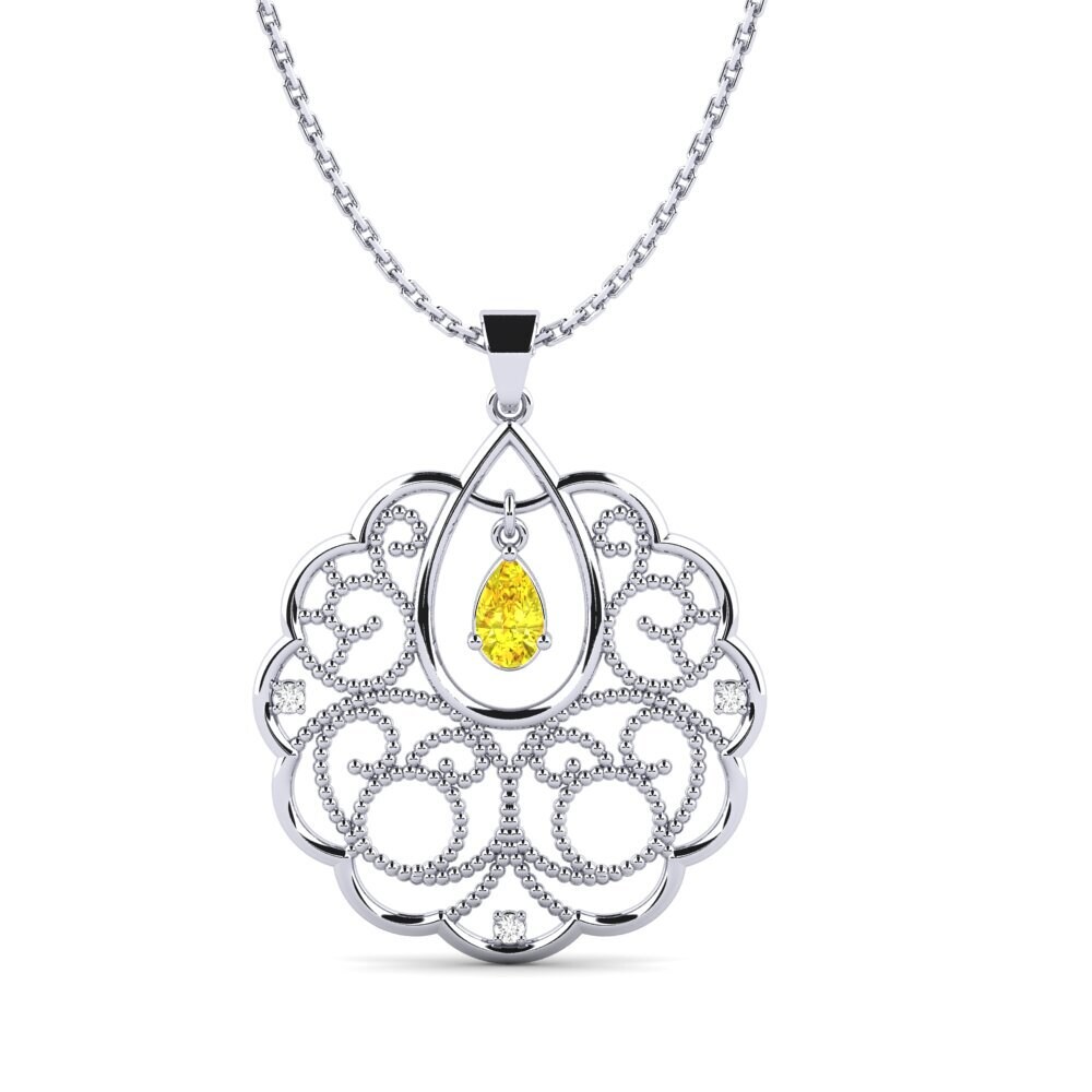 Yellow Sapphire Women's Pendant Ailie