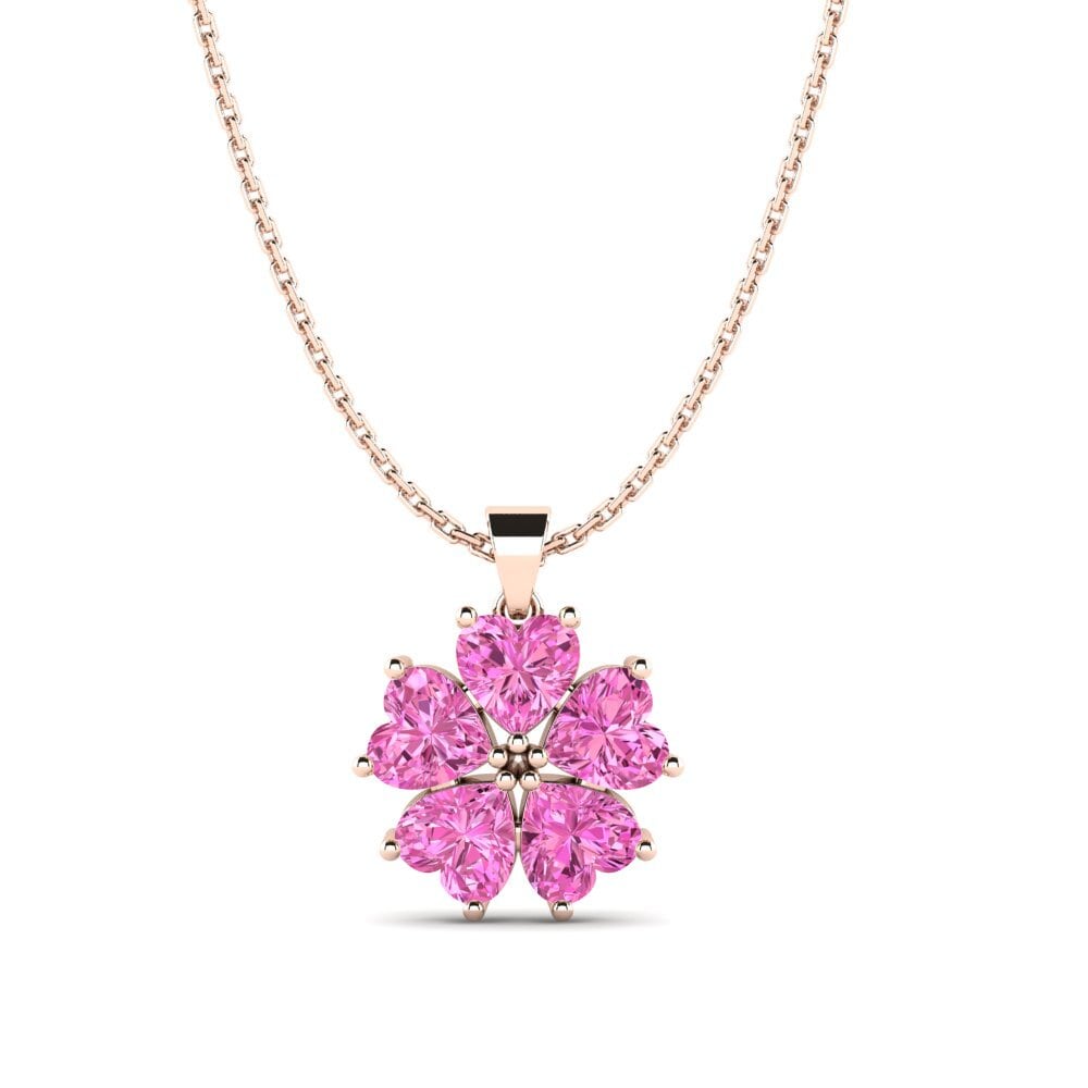 Topacio Rosa Colgante de Mujer Aiserey