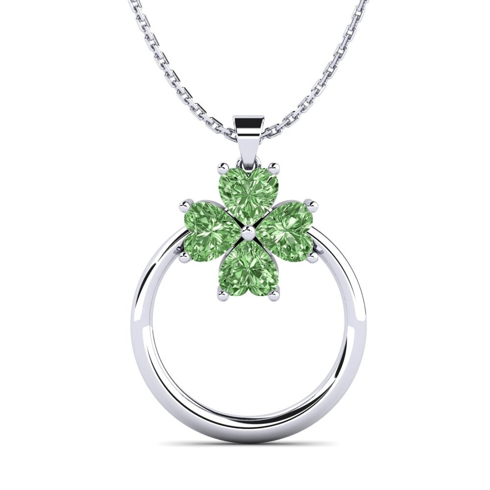 Diamante Verde Colgante de Mujer Aisey