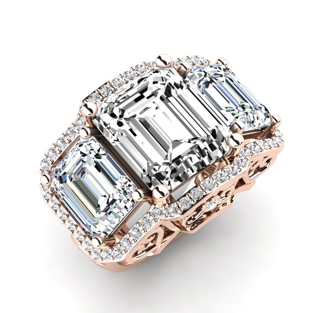9ct Rose Gold Engagement Ring Aithen