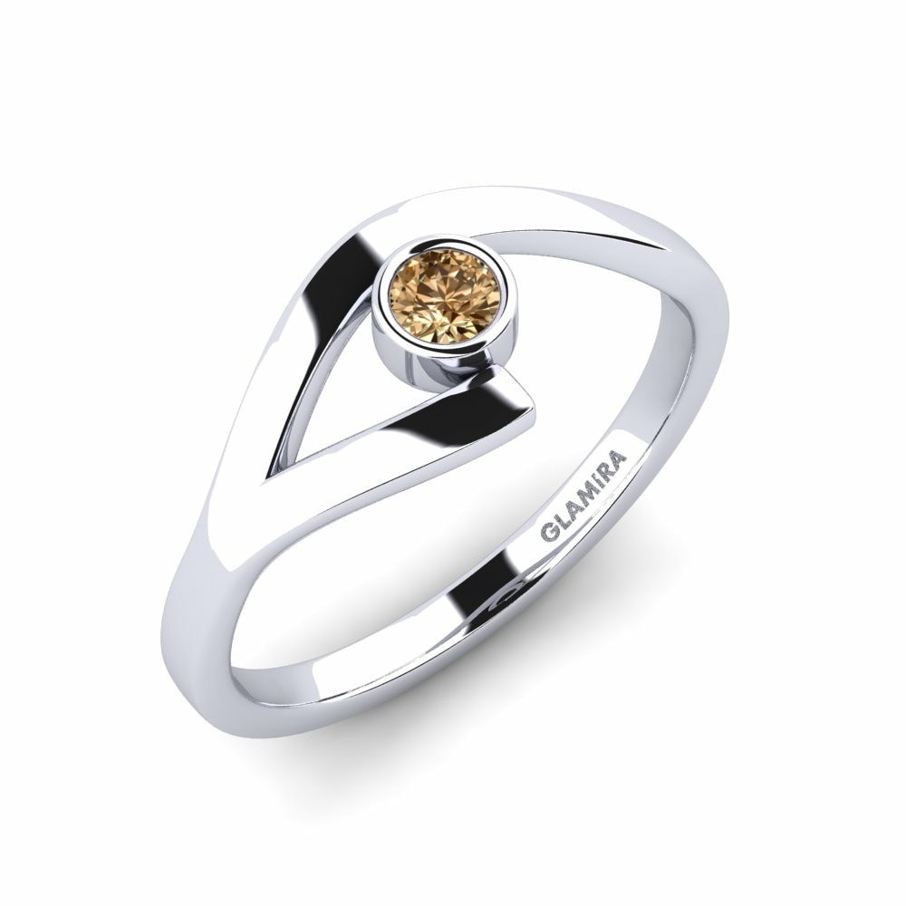 Brown Diamond Engagement Ring Ajeeta