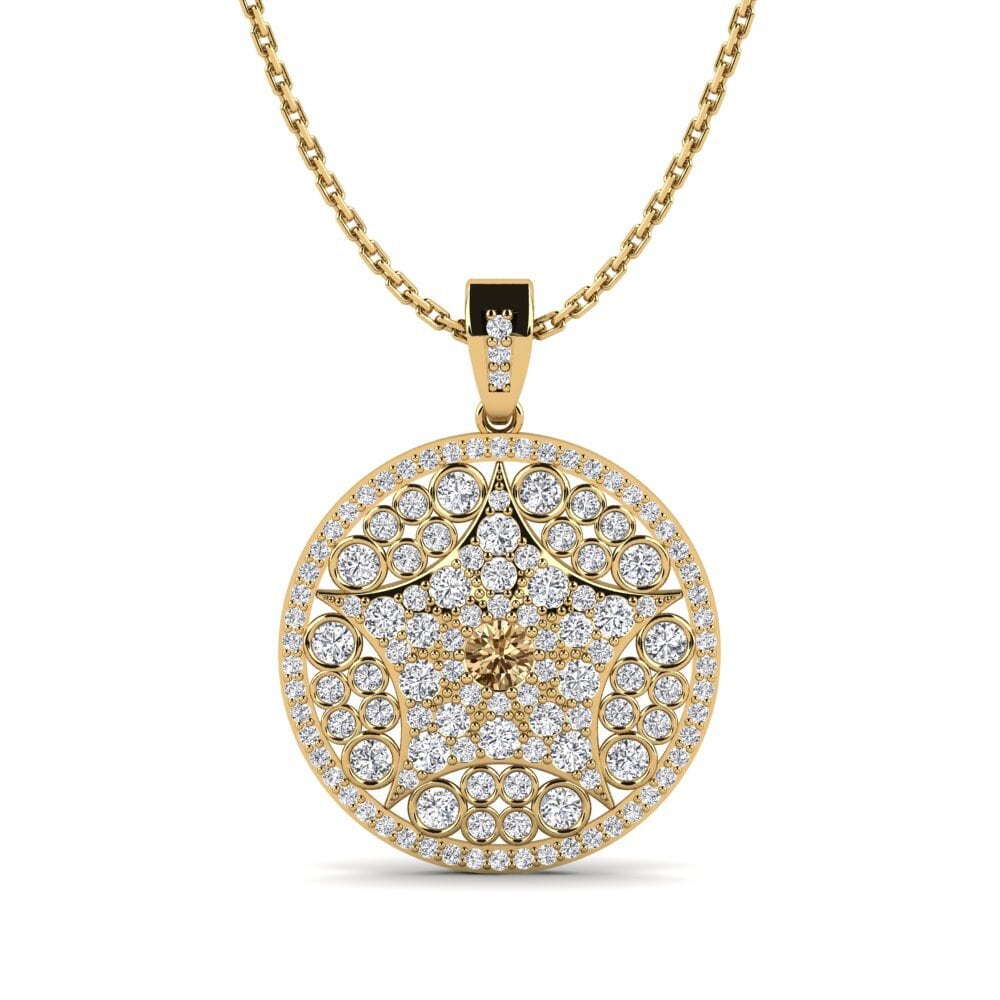 Brown Diamond Women's Pendant Akauso