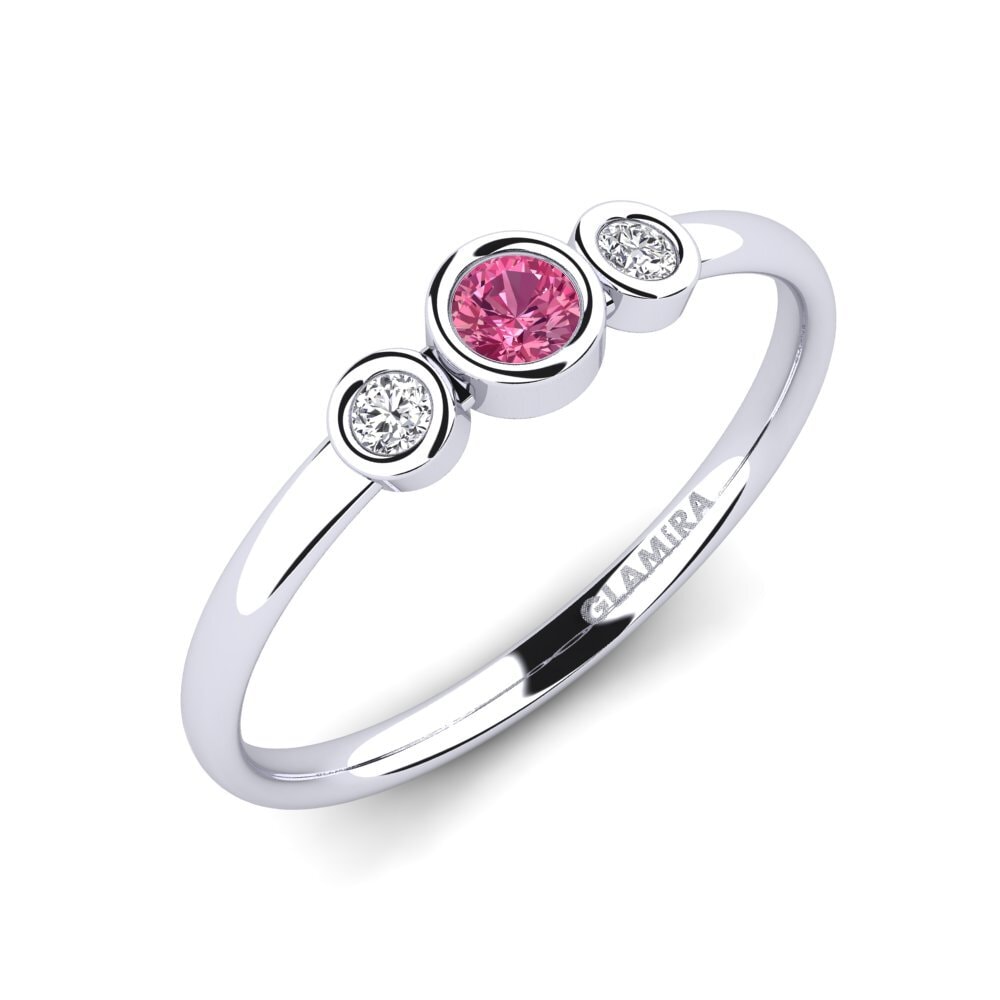 Or Blanc 18k Bague de fiançailles Akee