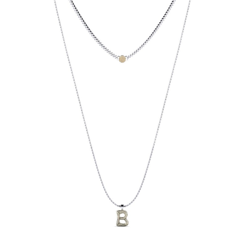 Rund Brauner Diamant Damen halskette Alaida B