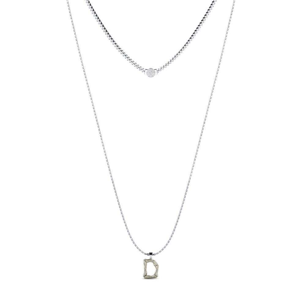 Rund Labor-gezüchteter Diamant Damen halskette Alaida D