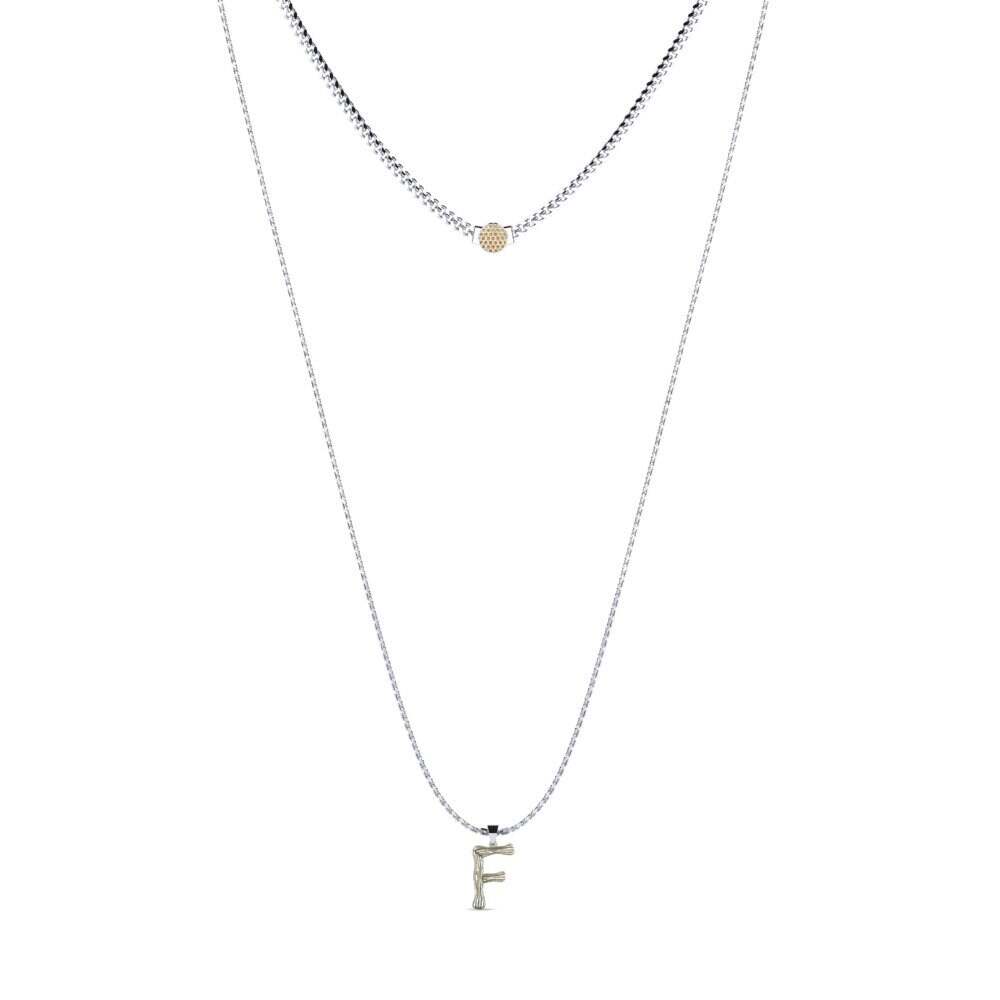 Rund Brauner Diamant Damen halskette Alaida F