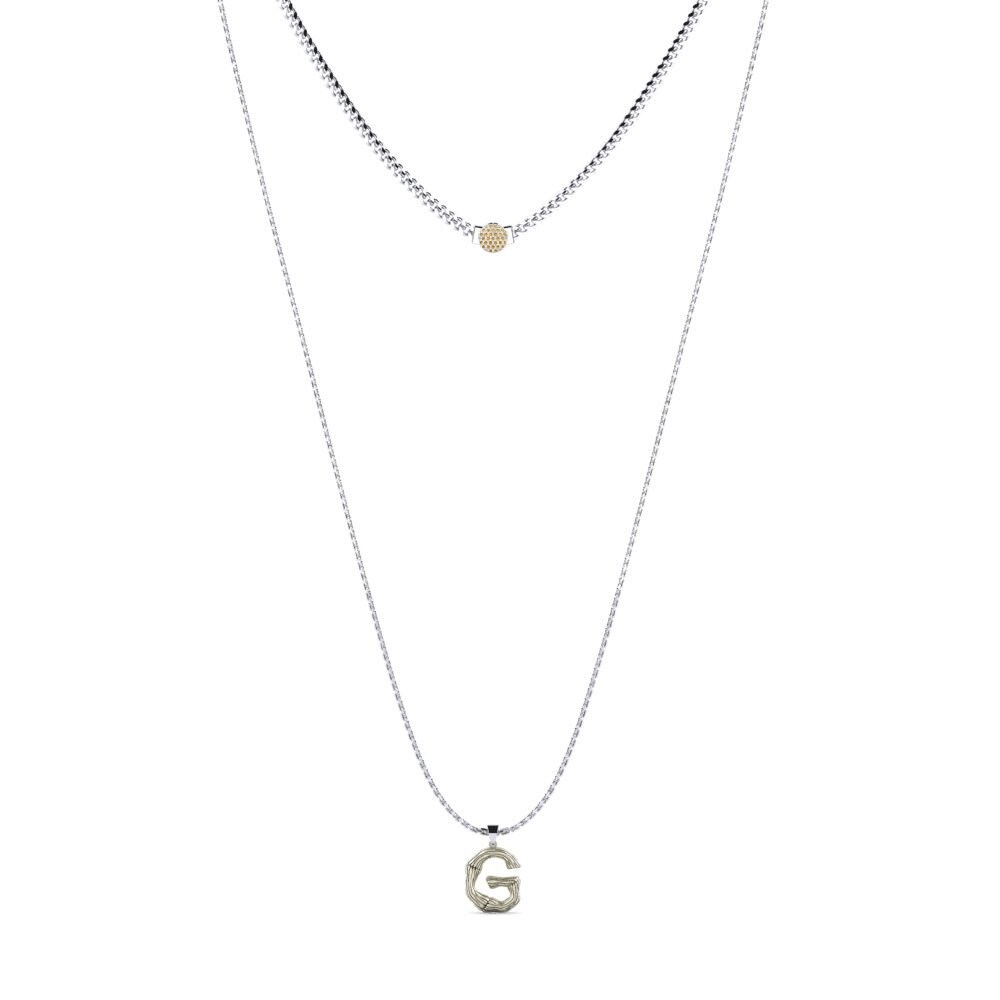 Rund Brauner Diamant Damen halskette Alaida G