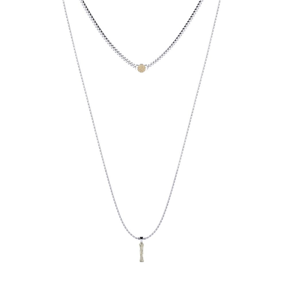 Rund Brauner Diamant Damen halskette Alaida I