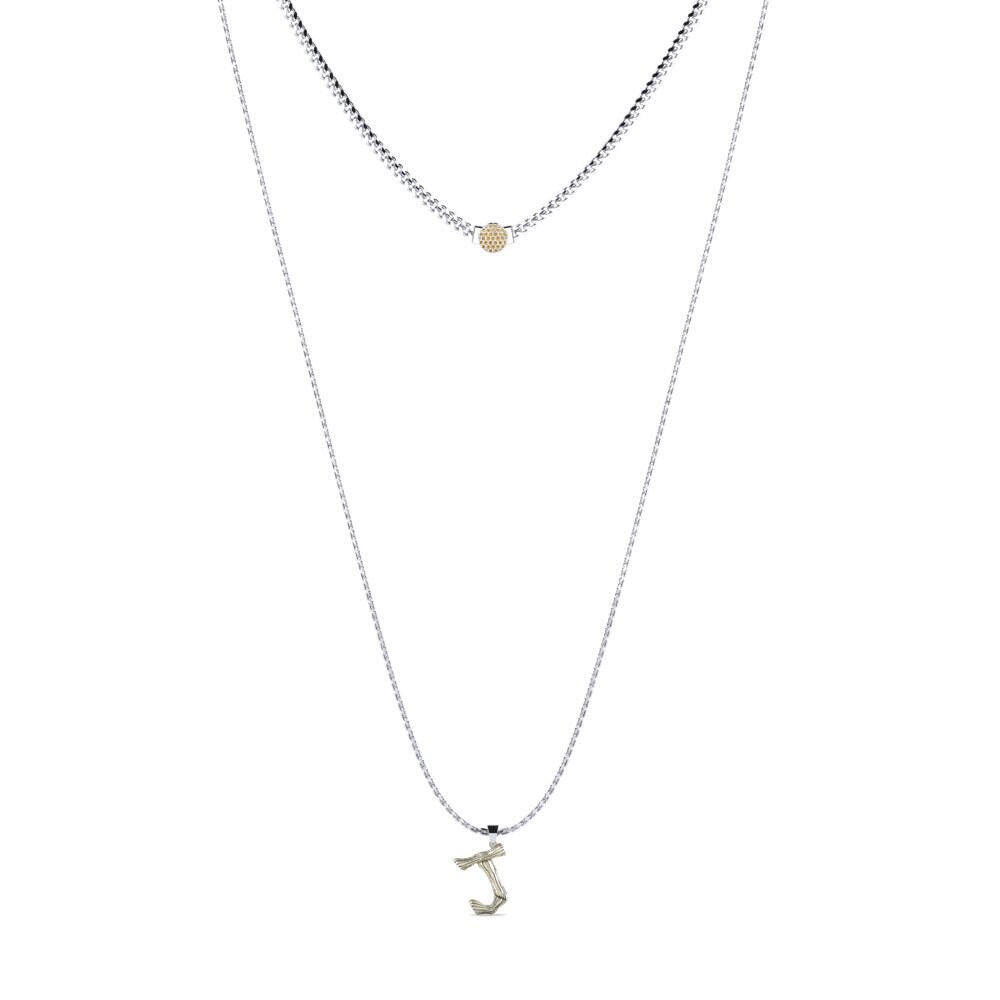 Rund Brauner Diamant Damen halskette Alaida J