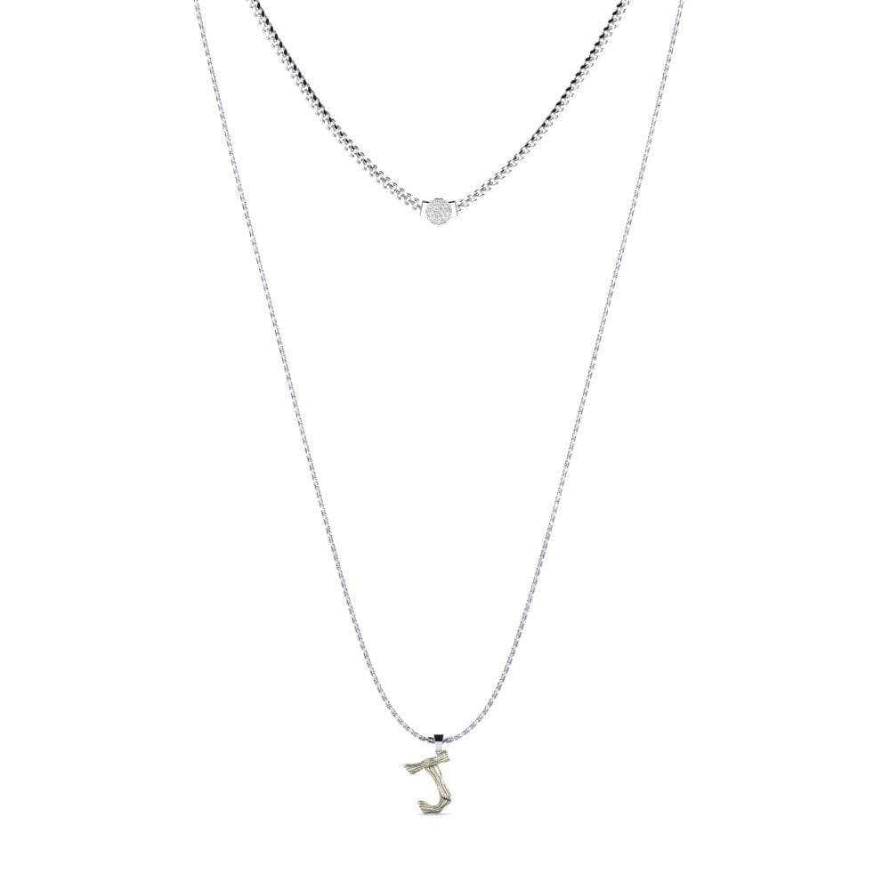 Rund Labor-gezüchteter Diamant Damen halskette Alaida J
