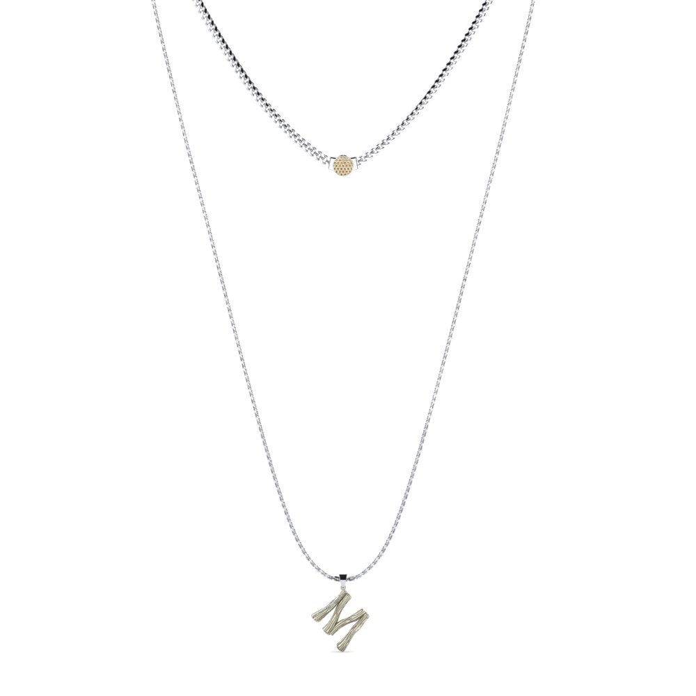 Weißgold 375 Brauner Diamant Damen halskette Alaida M
