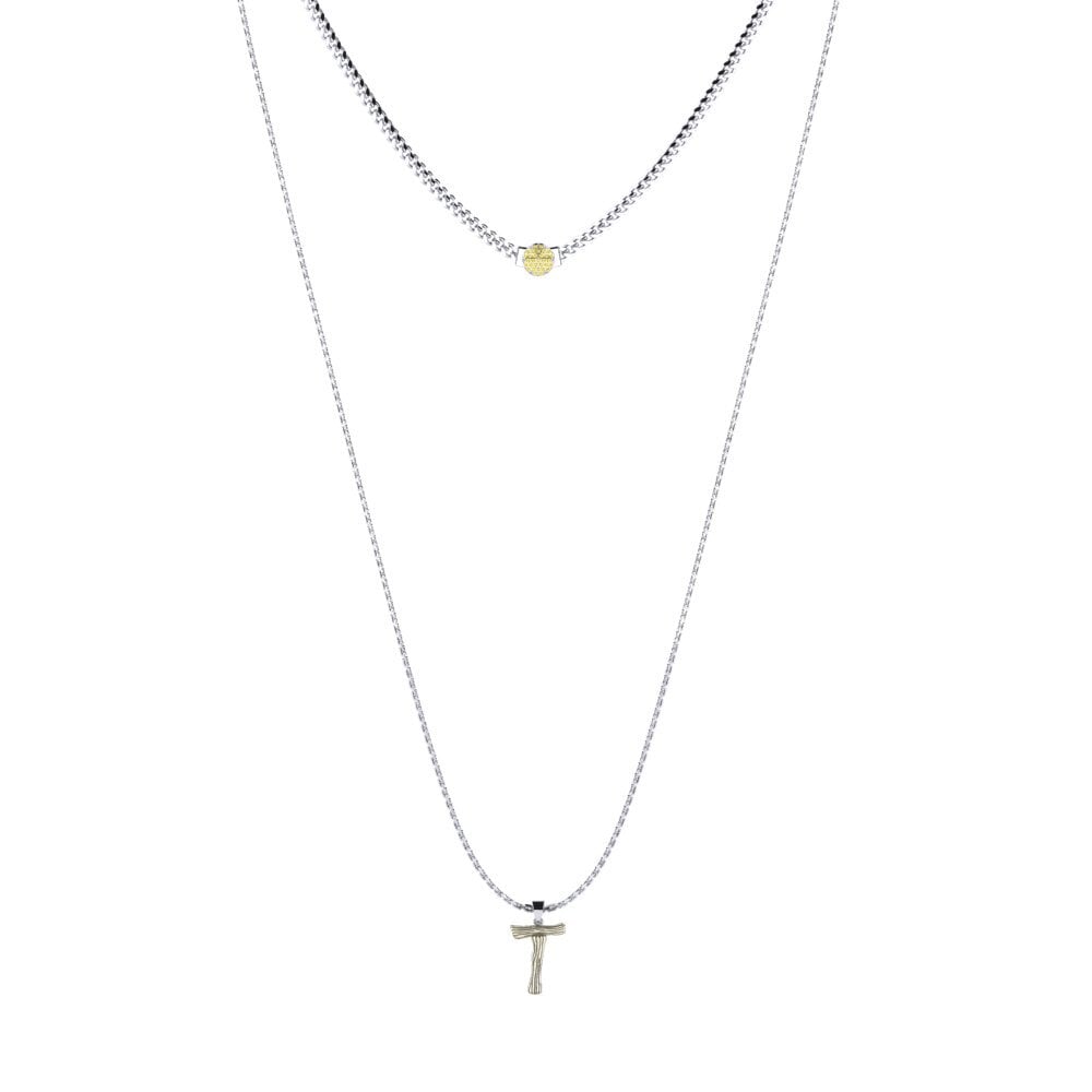 Rund Gelber Saphir Damen halskette Alaida T