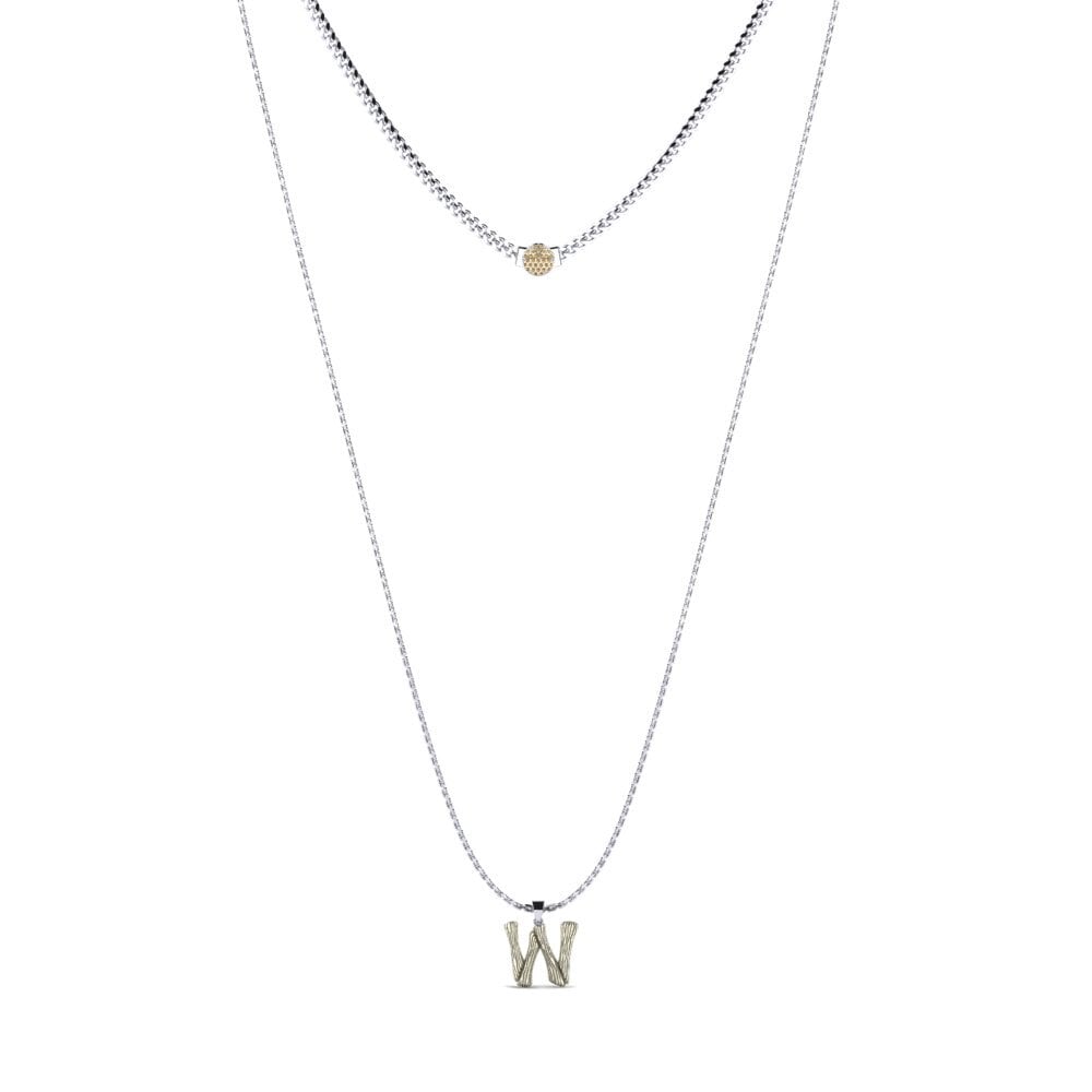 Rund Brauner Diamant Damen halskette Alaida W
