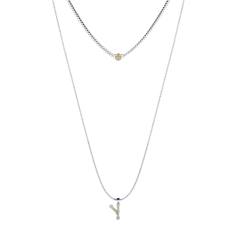 Rund Brauner Diamant Damen halskette Alaida Y