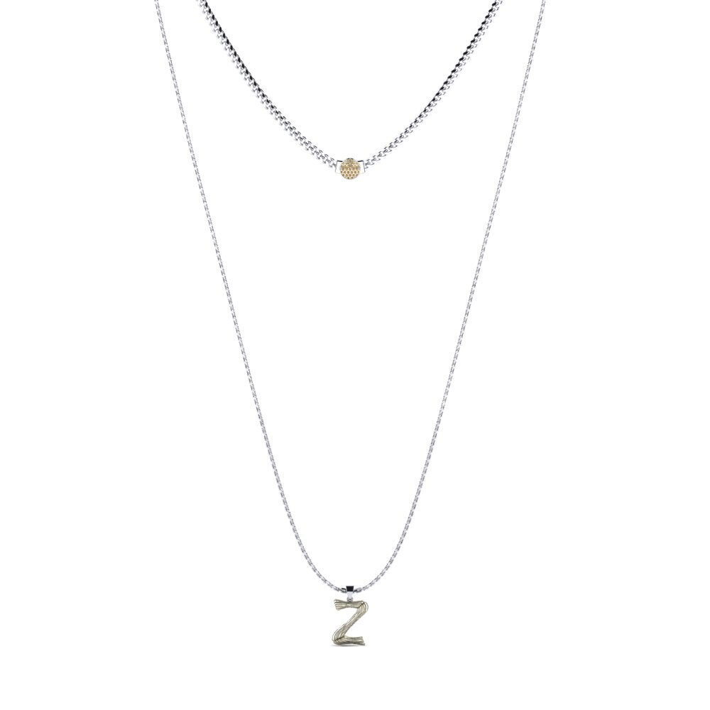 Rund Brauner Diamant Damen halskette Alaida Z