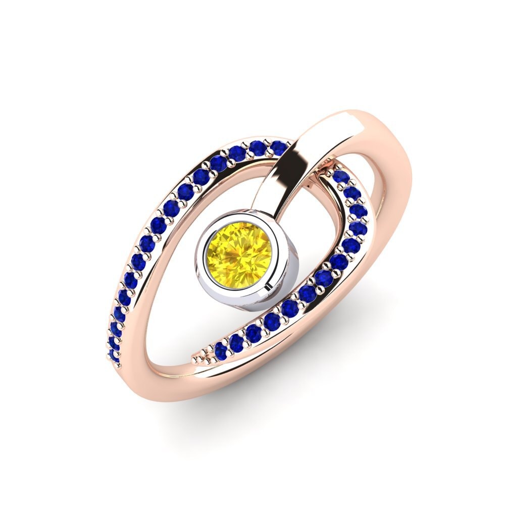 14ct Rose & White Gold Ring Alandris