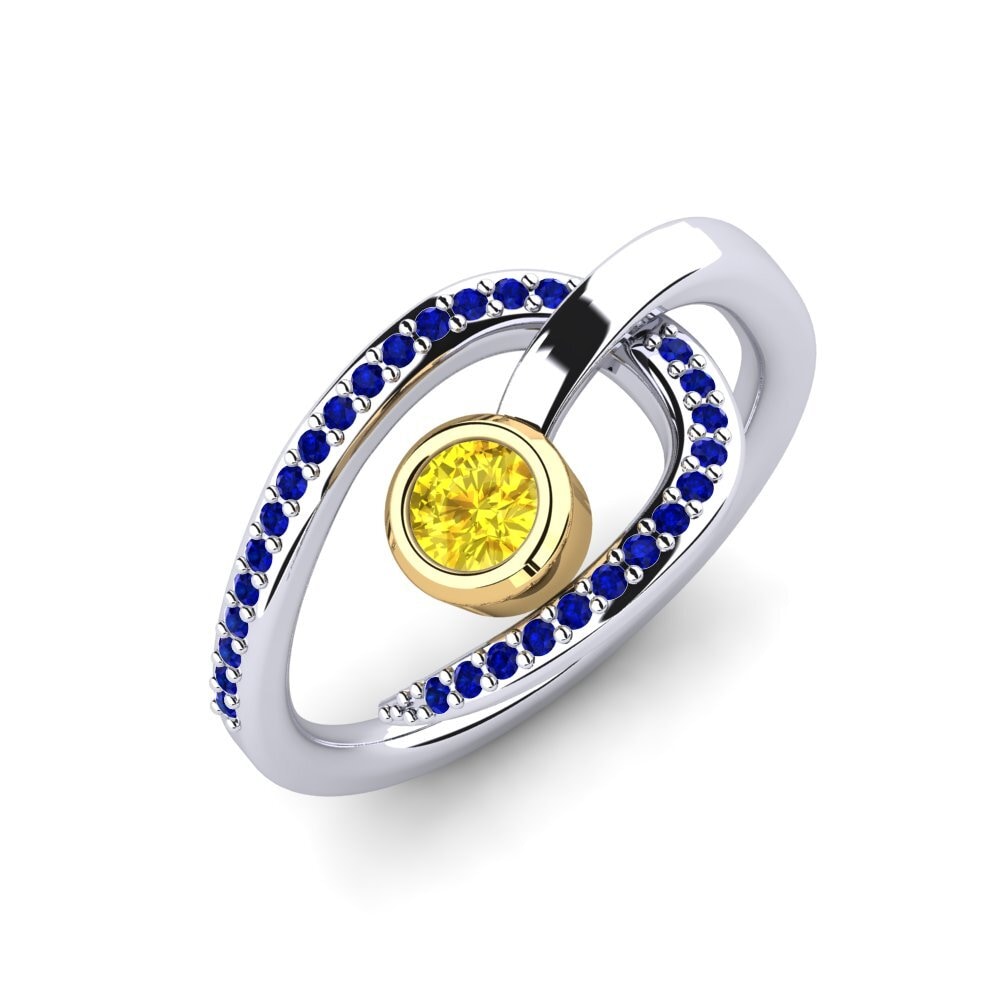 14ct White & Yellow Gold Ring Alandris