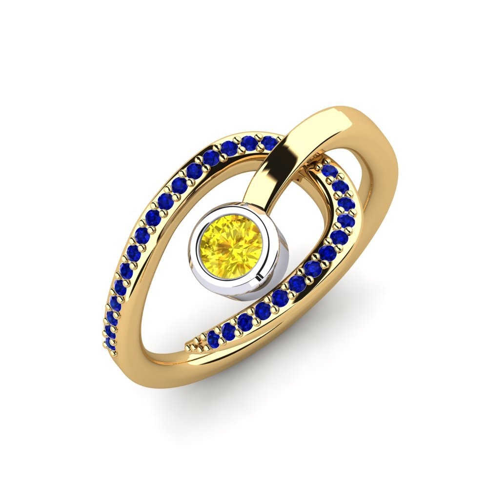 14ct Yellow & White Gold Ring Alandris