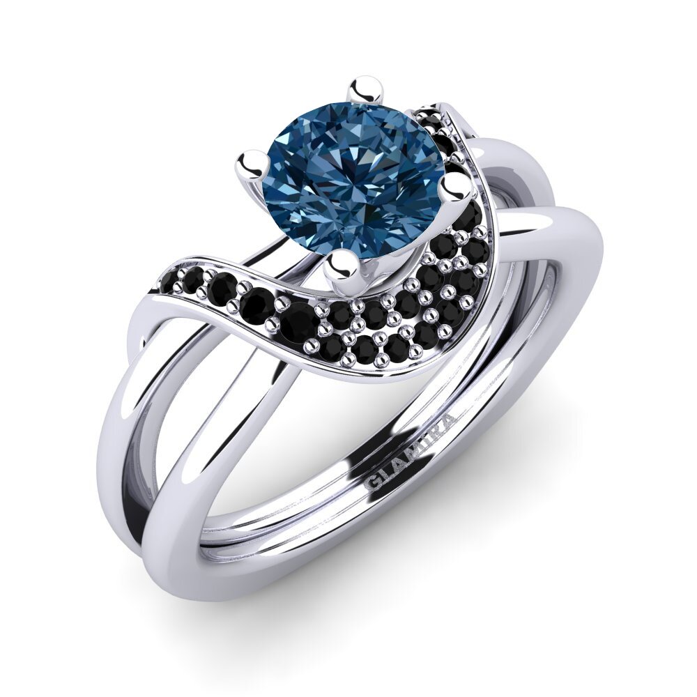 950 Palladium Verlovingsring Alasha 0.8 crt