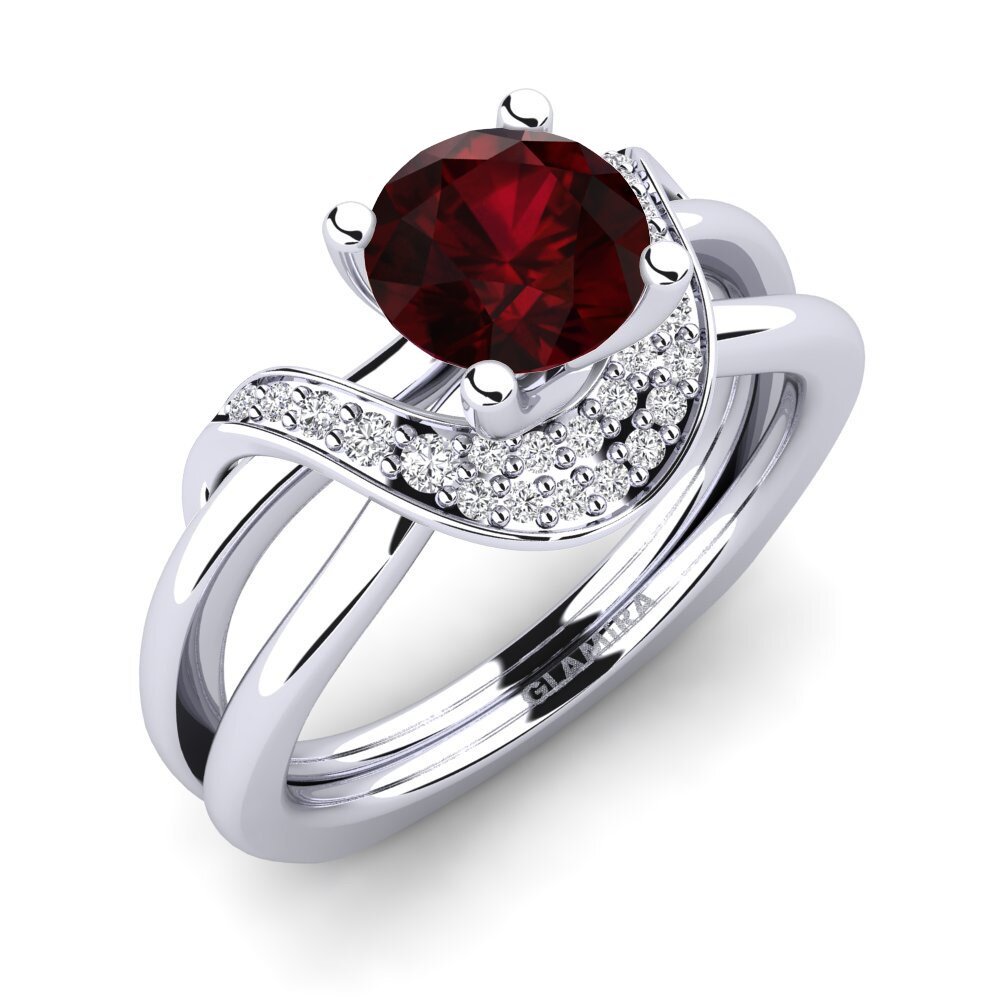 Garnet Engagement Ring Alasha 1.0 crt