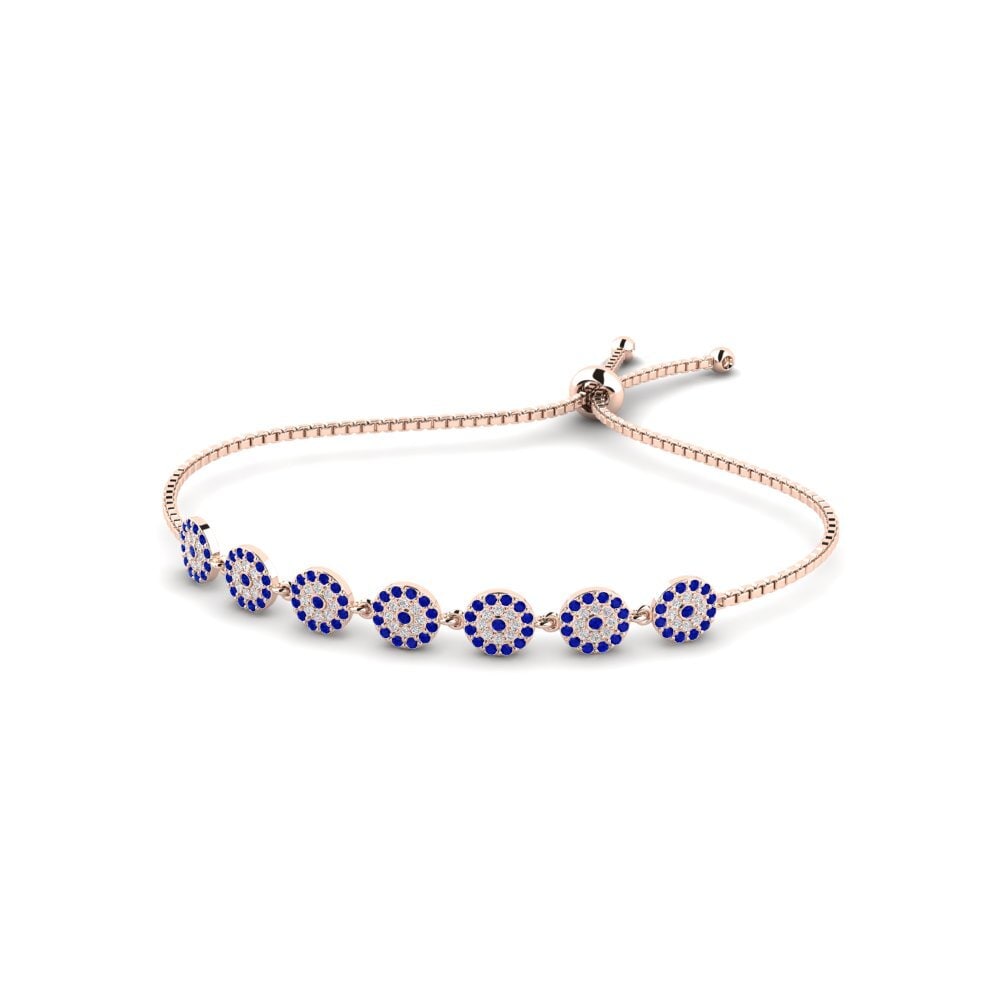 Rotgold 585 Saphir Damen armband Alaya
