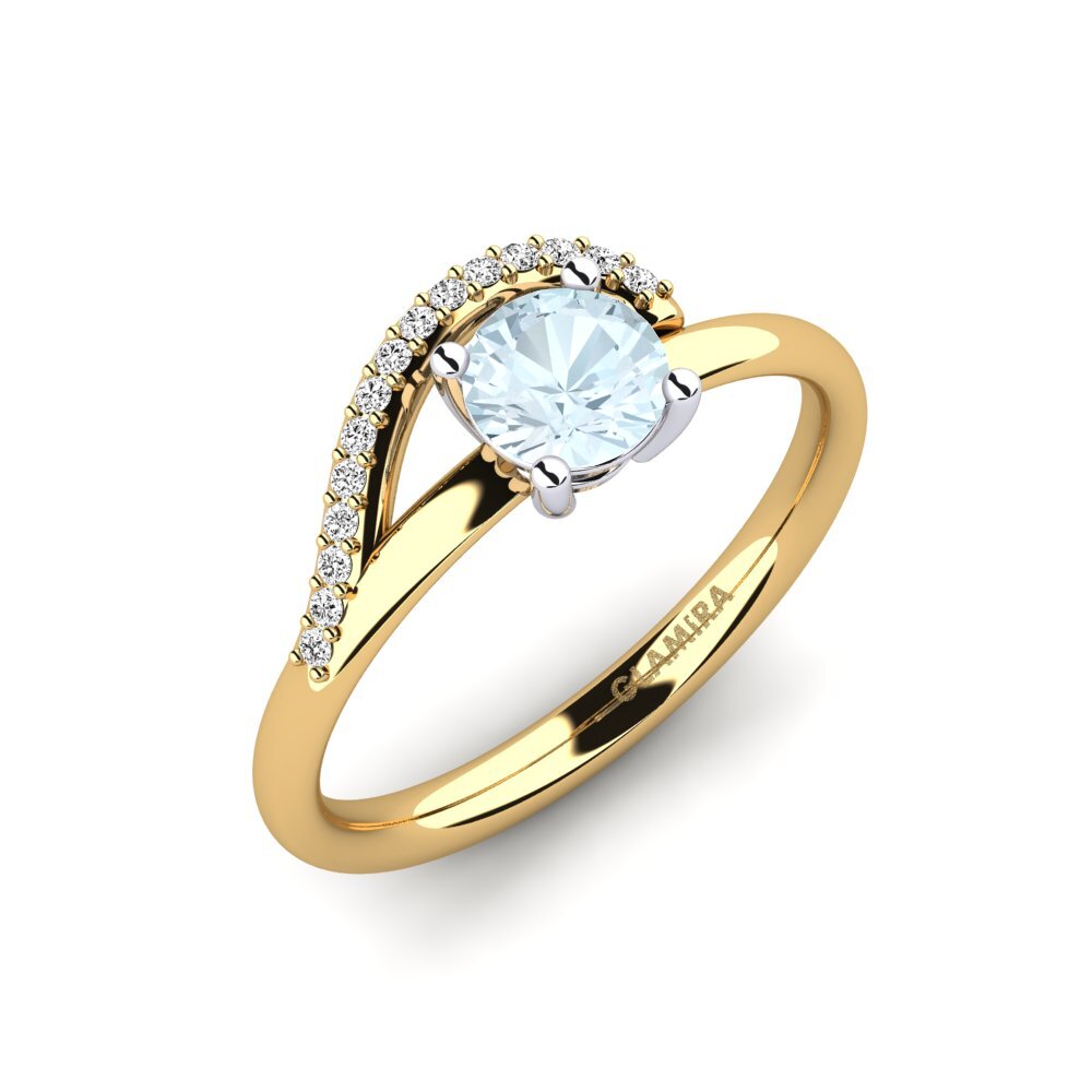 Aquamarin Verlobungsring Alazre