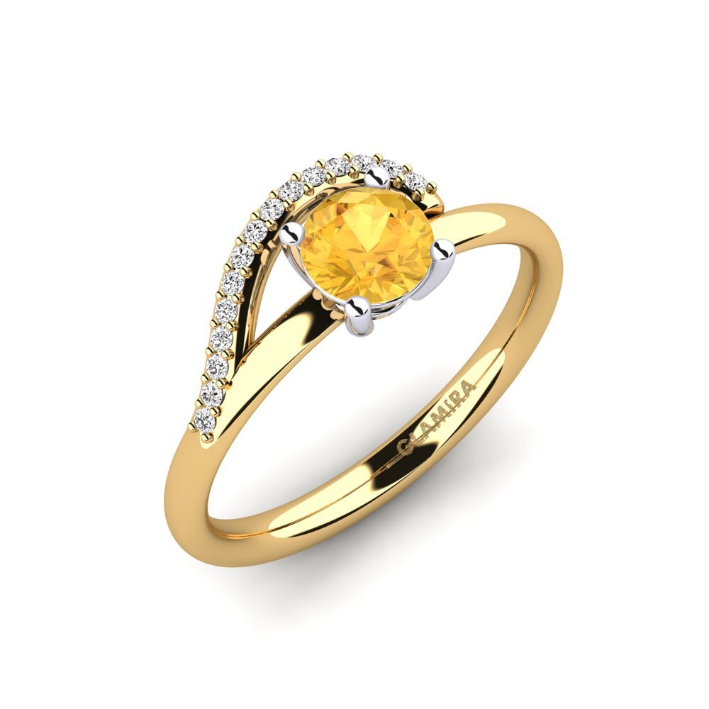 Citrine Bague de fiançailles Alazre