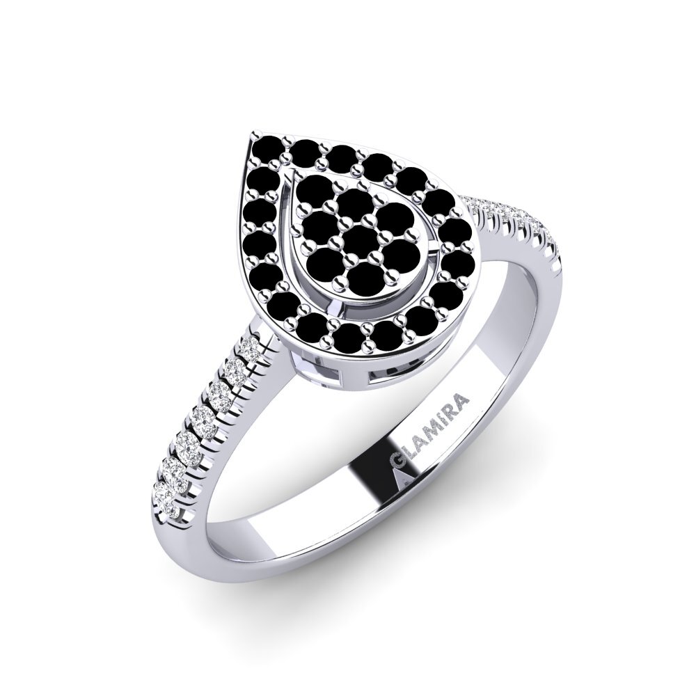 Black Diamond Engagement Ring Albias