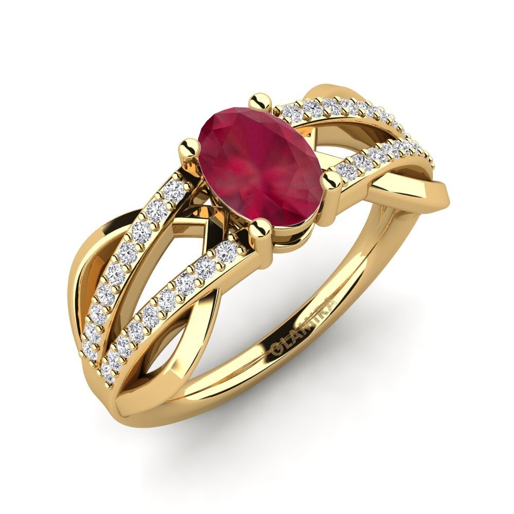 Ruby Engagement Ring Aldabella